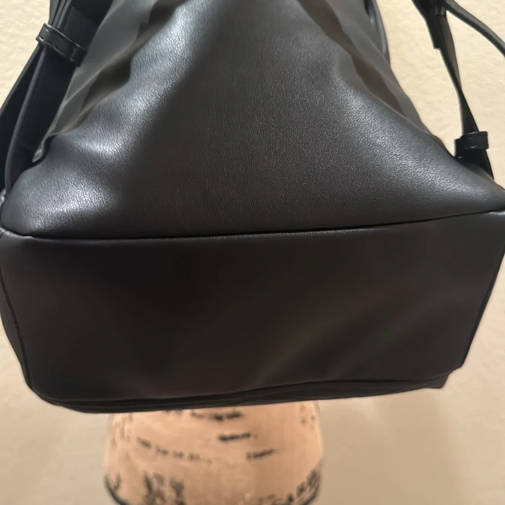 BETSEY JOHNSON Quilted Faux Leather Chain Backpack
